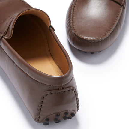 Penny Driving Loafers, Brown Leather