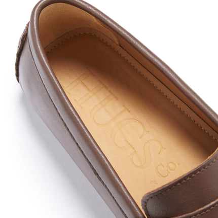 Penny Driving Loafers, Brown Leather