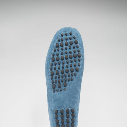 Penny Driving Loafers, Petrol Blue Suede
