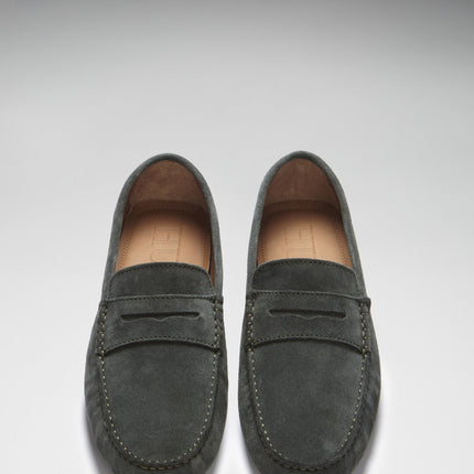 Penny Driving Loafers, Racing Green Suede