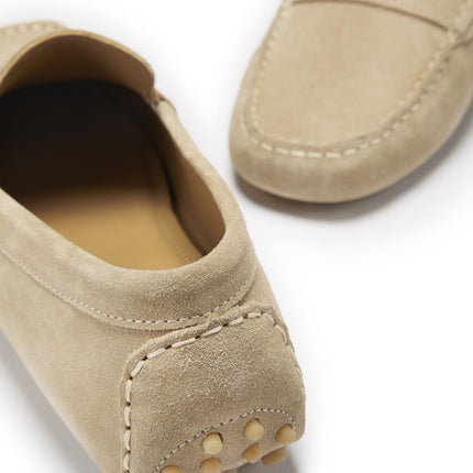 Penny Driving Loafers, Taupe Suede