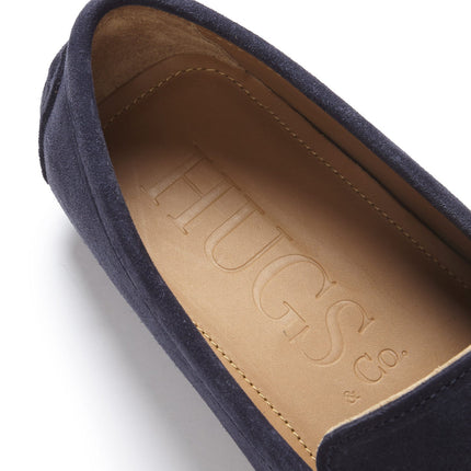Driving Loafers, Navy Blue Suede