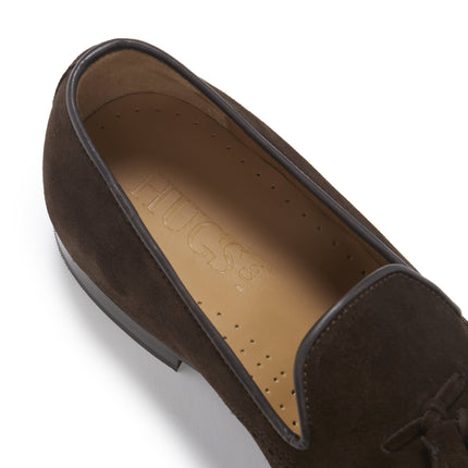 Brown Suede Tasselled Brogues, Welted Leather Sole