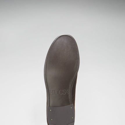 Brown Suede Tasselled Brogues, Welted Leather Sole