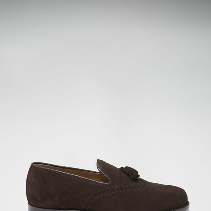 Brown Suede Tasselled Brogues, Welted Leather Sole