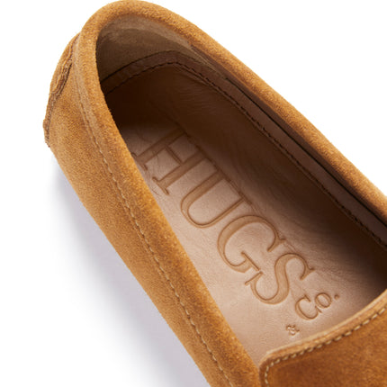 Tasselled Driving Loafers, Tobacco Suede