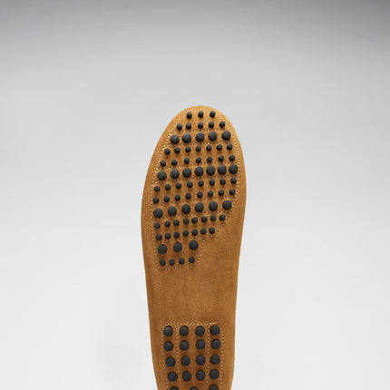Tasselled Driving Loafers, Tobacco Suede