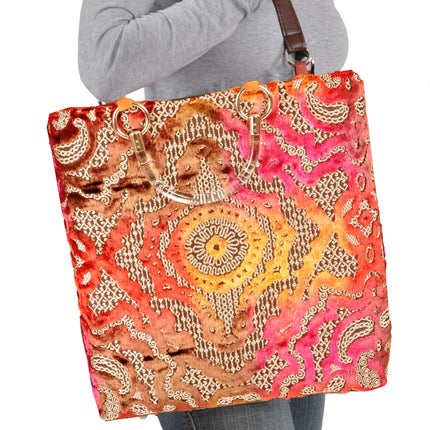 Baroque Magenta Large Tote