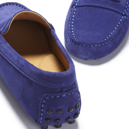 Women's Penny Driving Loafers, Ink Blue Suede