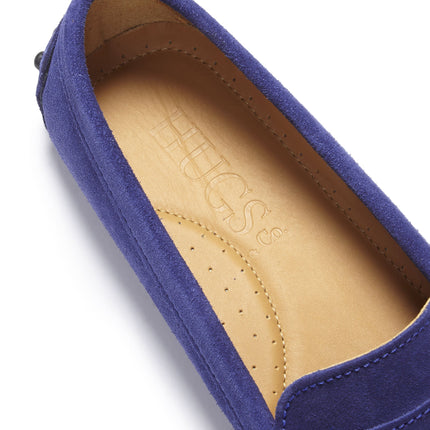 Women's Penny Driving Loafers, Ink Blue Suede