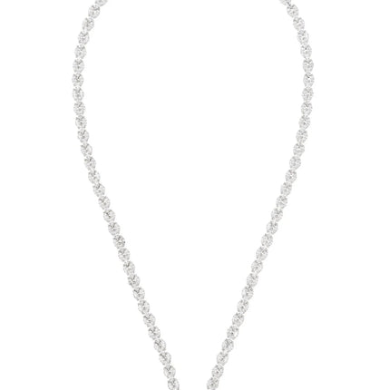 Petal Tennis Necklace Silver