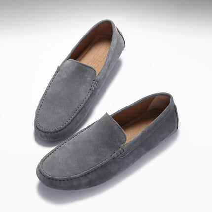 Driving Loafers, Slate Grey Suede