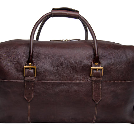 Hidesign Charles Leather Cabin Travel Duffle Weekend Bag