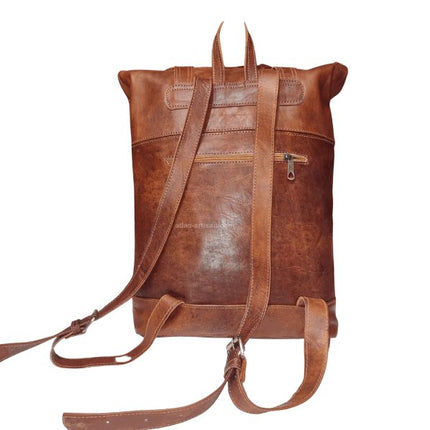 Leather Backpack Colar