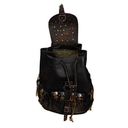 Leather Backpack Coins