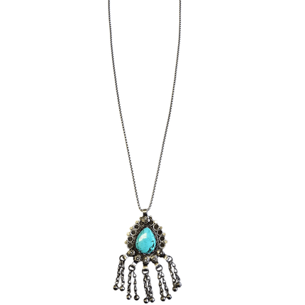 Silver Drop Necklace LG