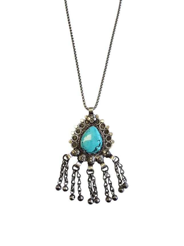 Silver Drop Necklace LG