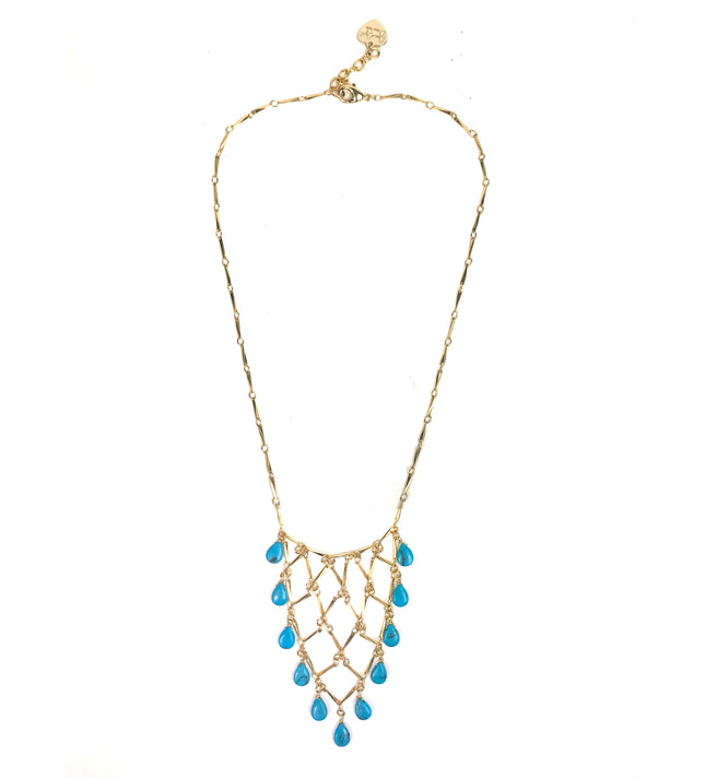 Sleeping Beauty Turquoise Statement Necklace