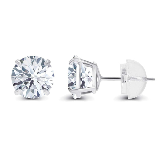 2.00 CTW AGI Certified Lab-Grown Diamond Stud Earrings  | G/vs | USA Handcrafted Fine Jewelry
