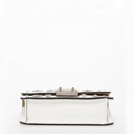 White Purse Small Leather Crossbody Bag