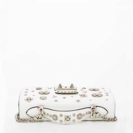 White Purse Small Leather Crossbody Bag