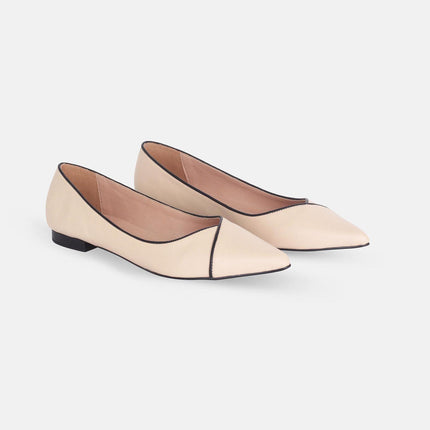Ariri Black Leather Ballerinas – Comfort Flat