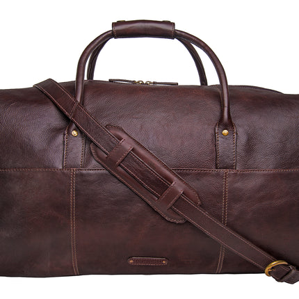 Hidesign Charles Leather Cabin Travel Duffle Weekend Bag