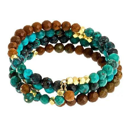 Turquoise Gemstone Stack