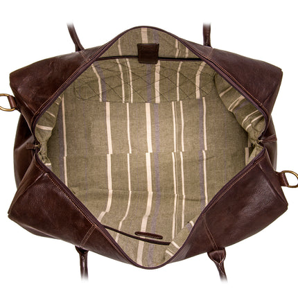 Hidesign Charles Leather Cabin Travel Duffle Weekend Bag
