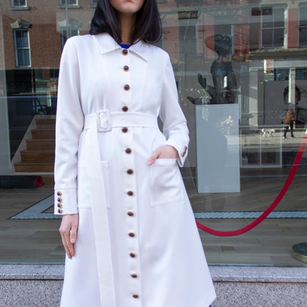 Monique White Coat