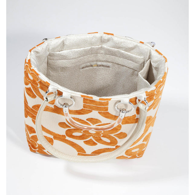 Stencil Orange Large Tote