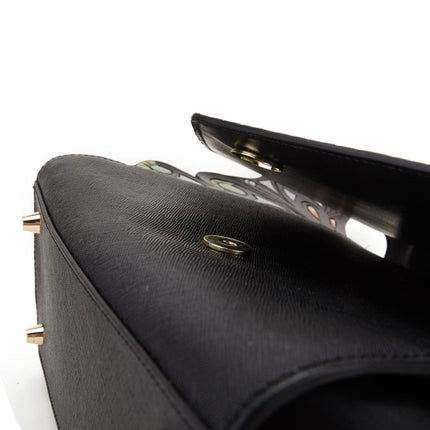 Wings Black Satchel