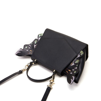 Wings Black Satchel