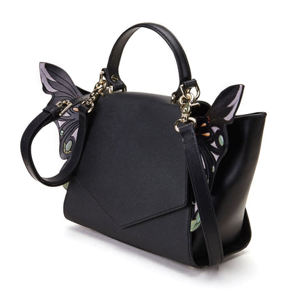 Wings Black Satchel