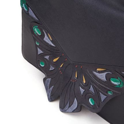 Wings Black Shoulder Bag