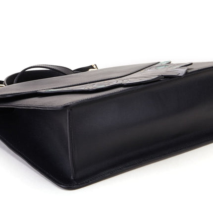 Wings Black Shoulder Bag