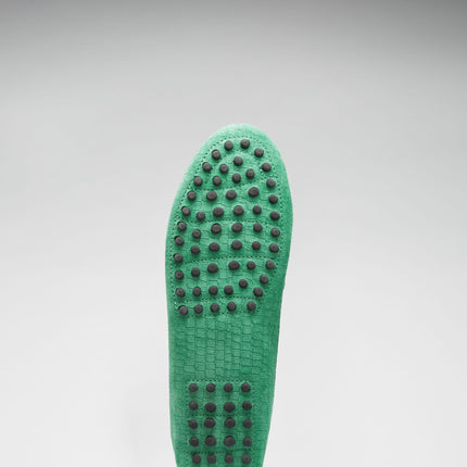 Women's Penny Driving Loafers, Emerald Embossed Suede