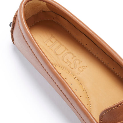 Women's Penny Driving Loafers, Tan Leather