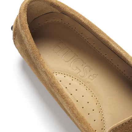 Women's Tasselled Driving Loafers, Tobacco Suede