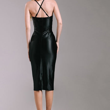 Knee Length Fitted Sexy Dress