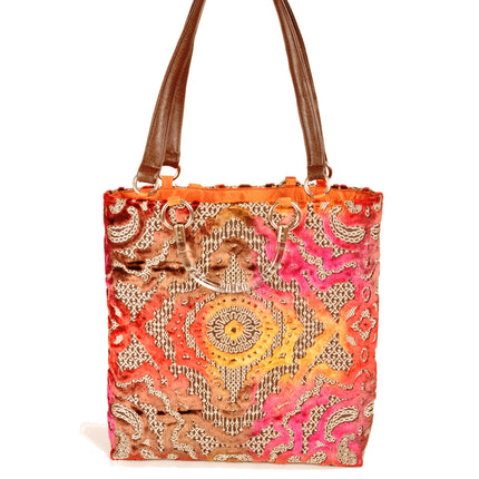 Baroque Magenta Large Tote